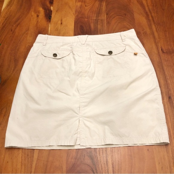Black Mountain Cream Beige Earthy Minimalist A Line Mini Skirt. - Picture 7 of 16